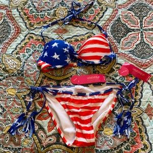 American Flag Bikini 🇺🇸 XS top, S bottom